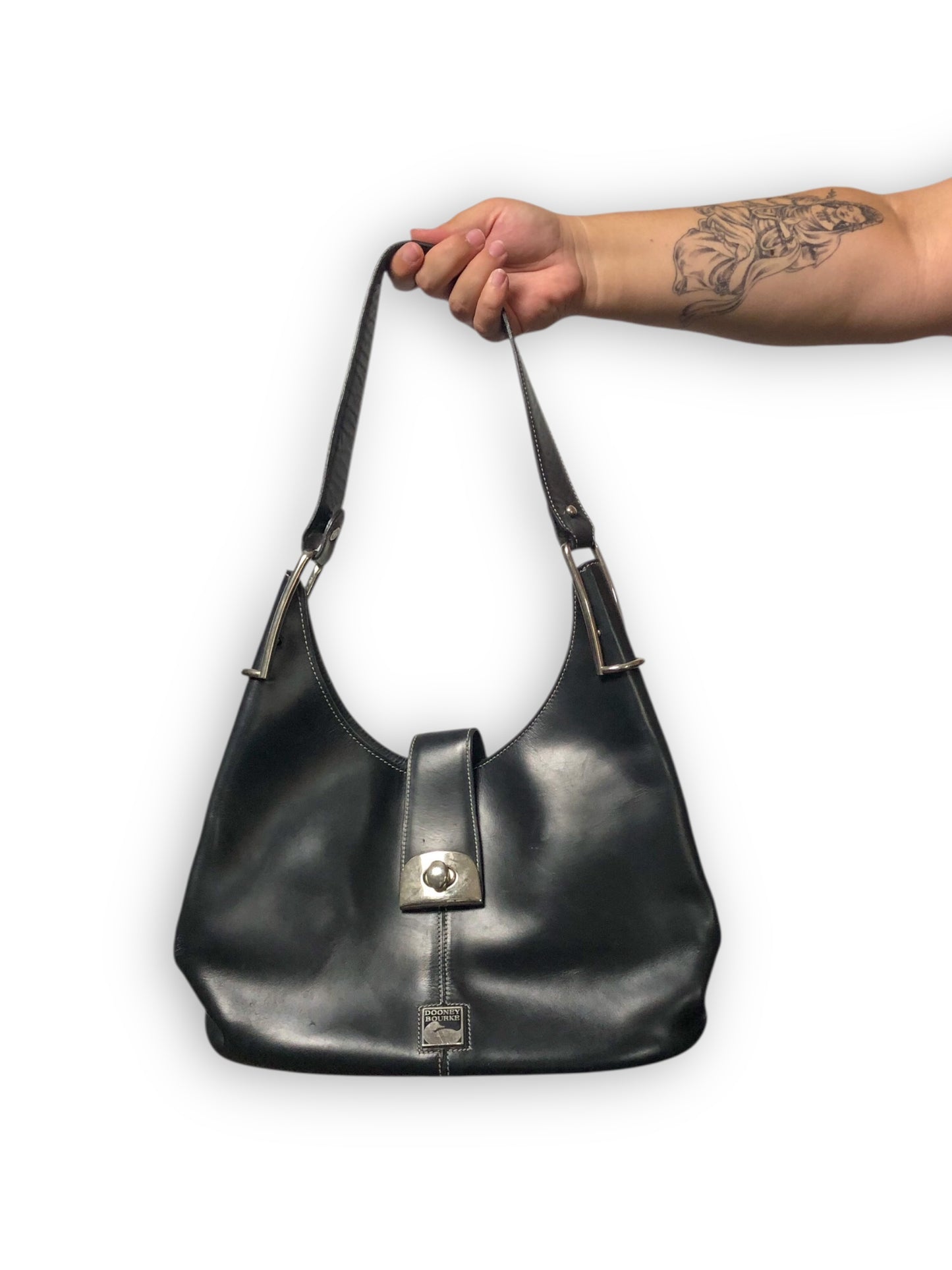 Vintage Dooney Bourke Black Leather Purse