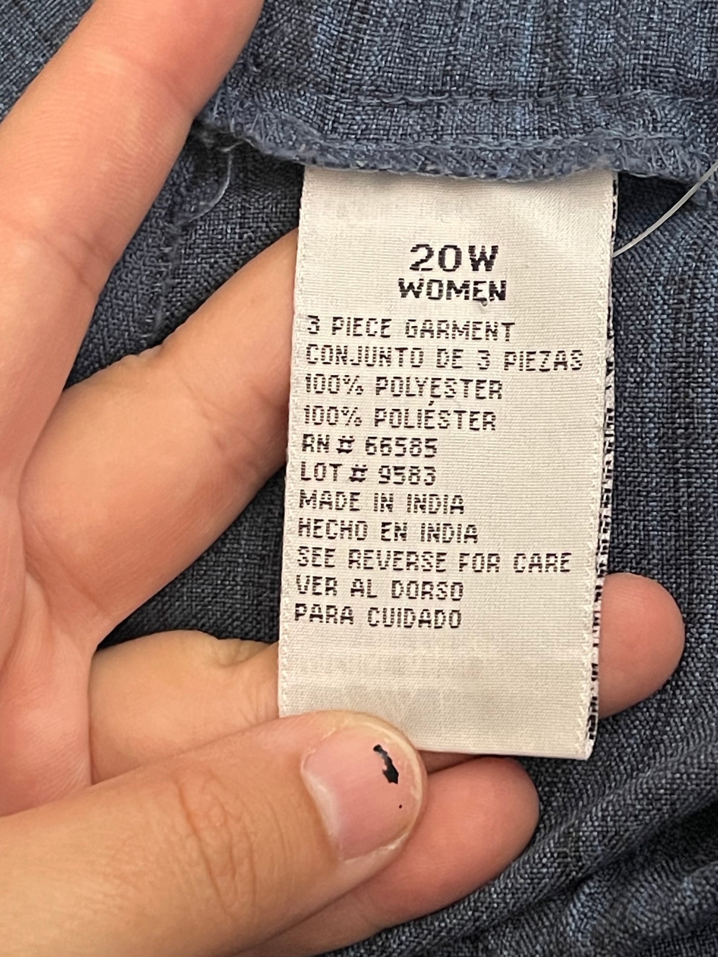 Y2K Blue Striped Slacks (3X)