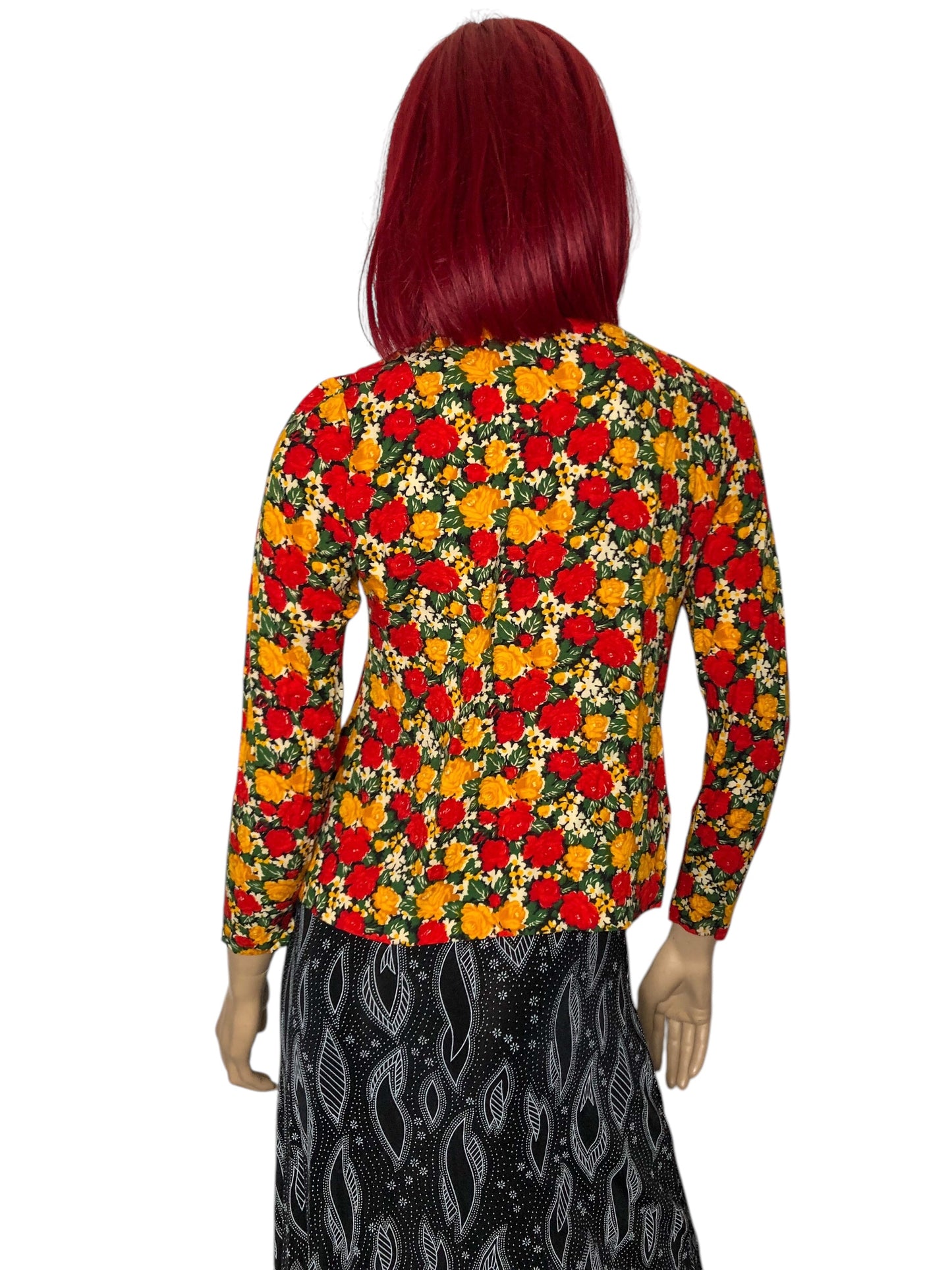 Vintage Floral Print Cardigan (S)