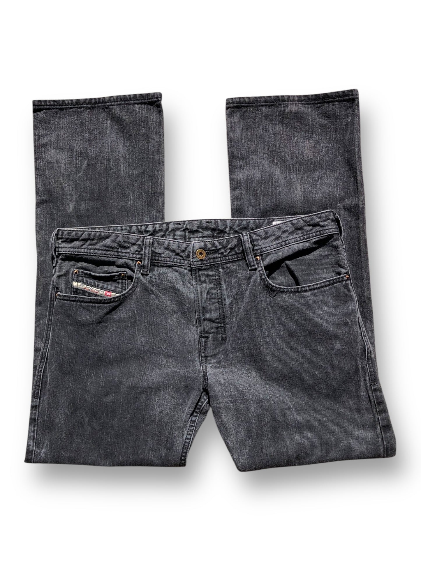 Y2K Diesel Dark Gray Zatiny Jeans (L)