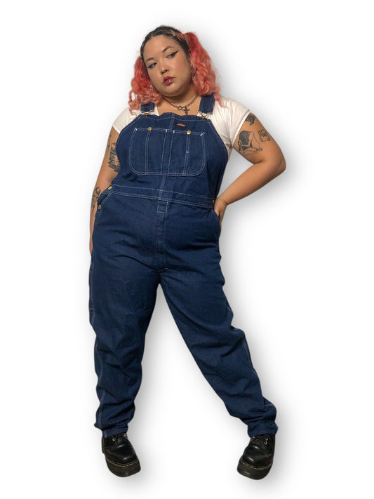 Y2K/Modern Dickies Dark Wash Overalls (2X/3X)