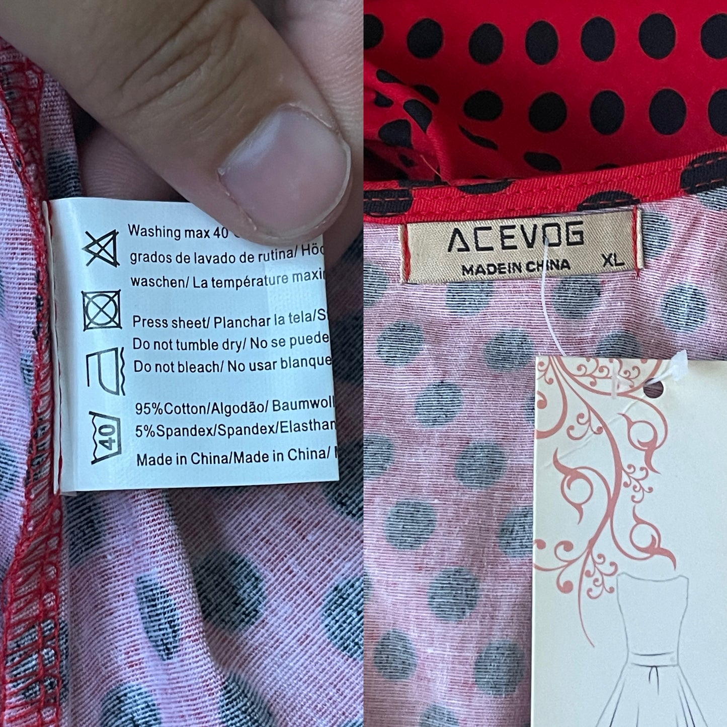 Ladybug Retro Wiggle Dress (XL)