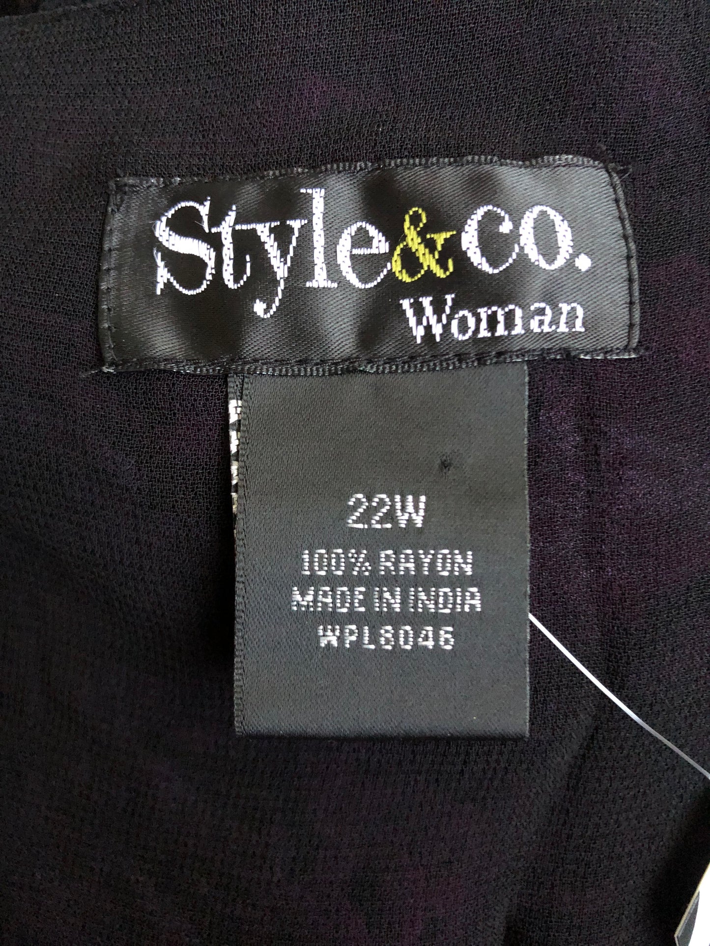 Y2K Style & Co Purple Floral Top (3X)