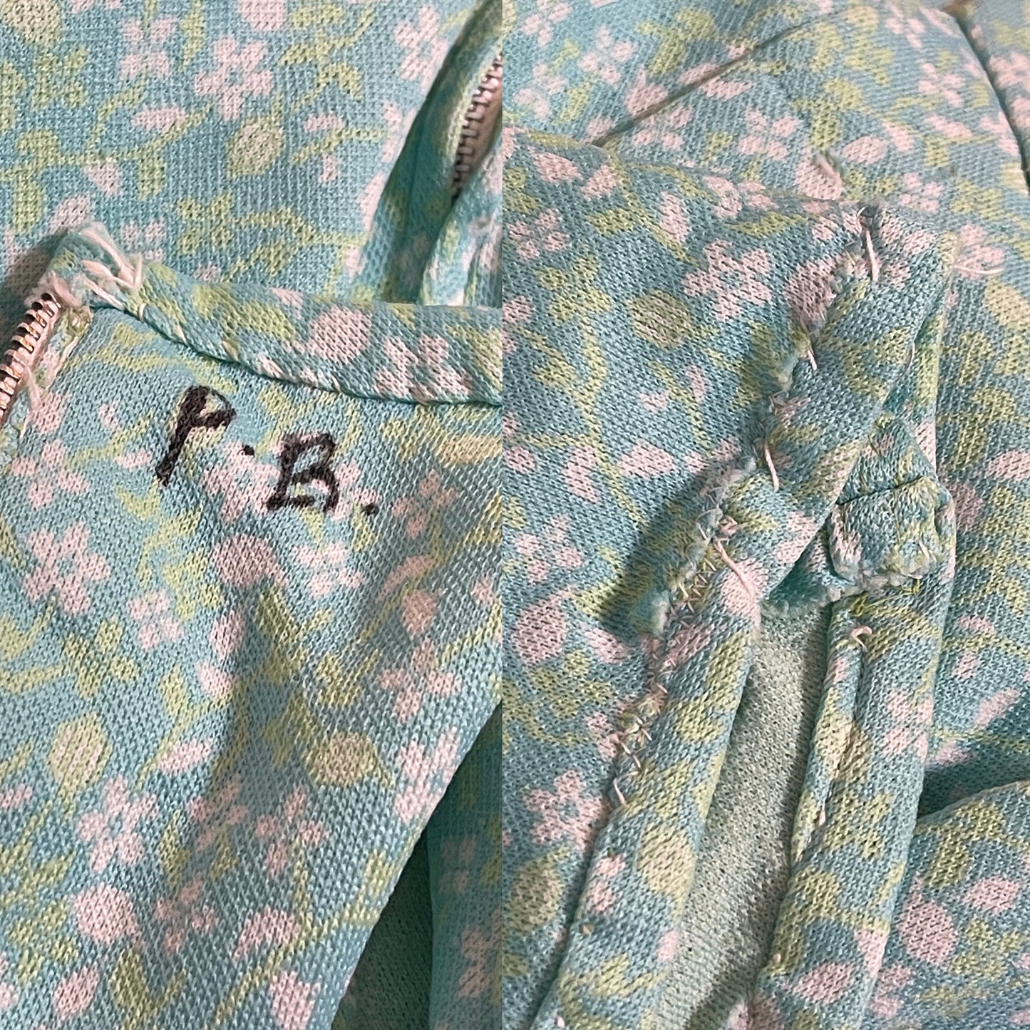 60’s Retro Pastel A-Line Dress (L/XL)