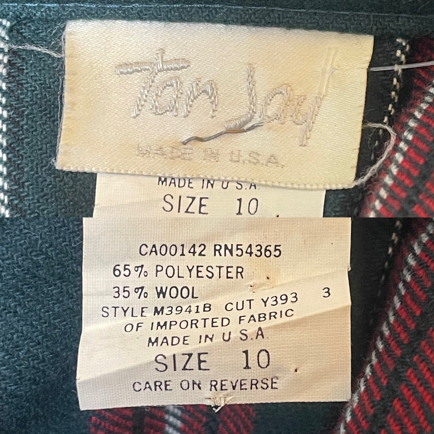 80’s Tartan Pleated Skirt (S)