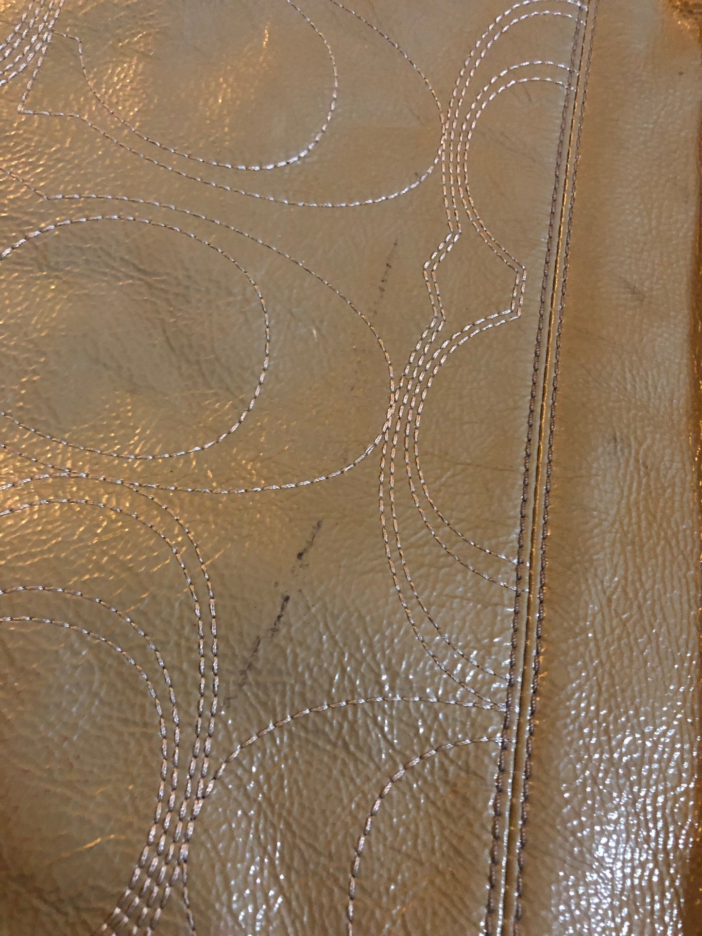 Coach Patent Olive Khaki Purse