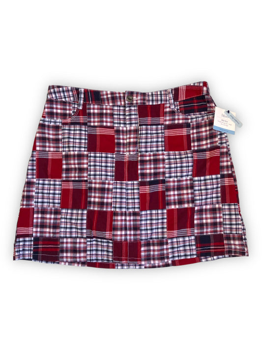 Croft & Barrow Patchwork Plaid Skort (XL)