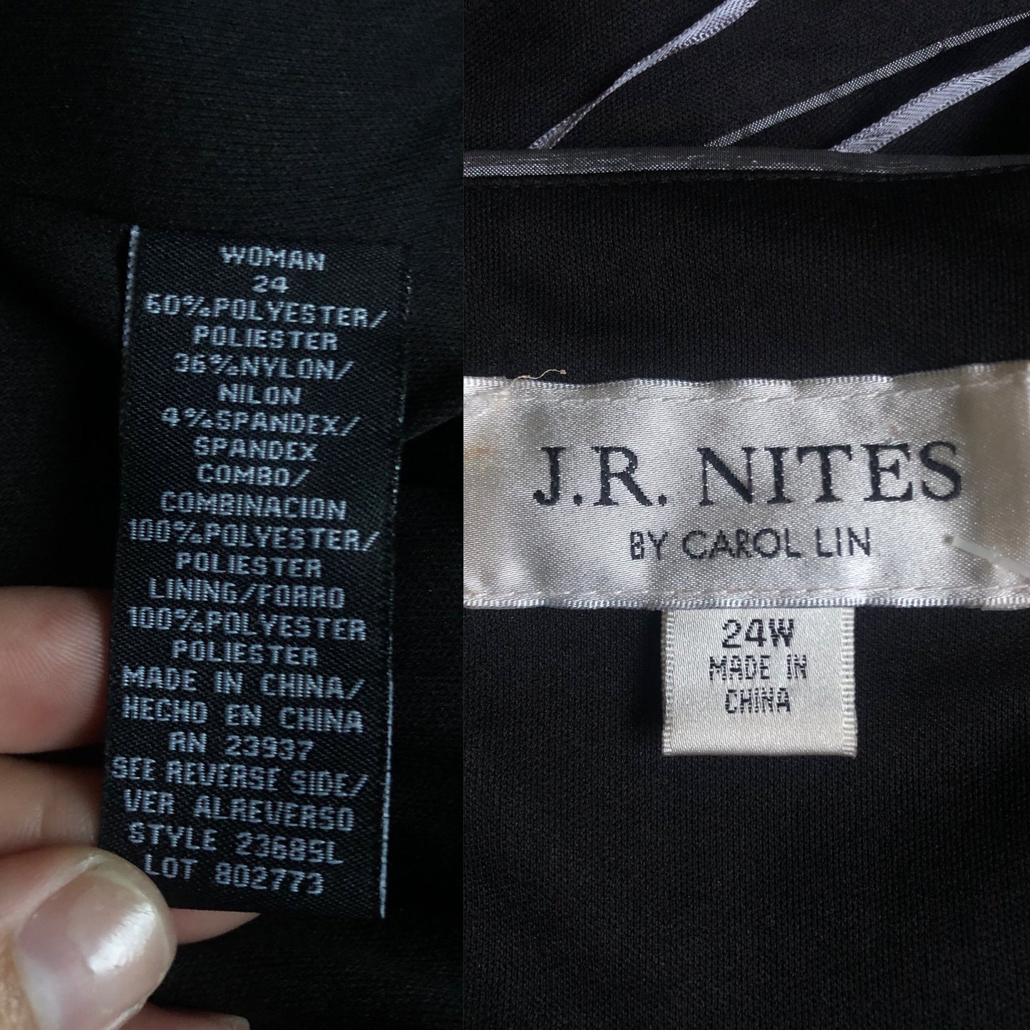 90’s/Y2K J.R. Nites by Carol Lin Shiny Silver Tank Top (3X)