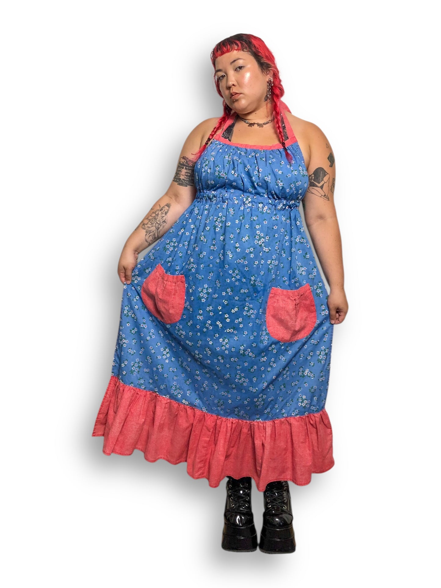 Handmade Floral Print Apron