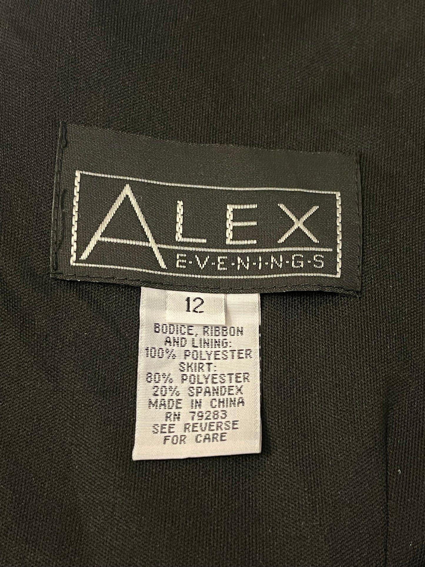 90’s Alex Evenings Retro Maxi Dress (M)