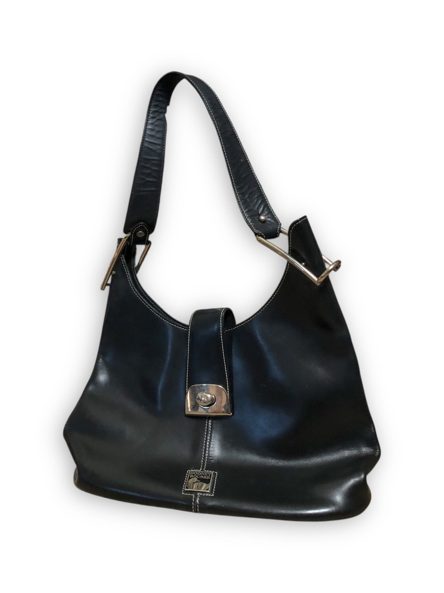 Vintage Dooney Bourke Black Leather Purse