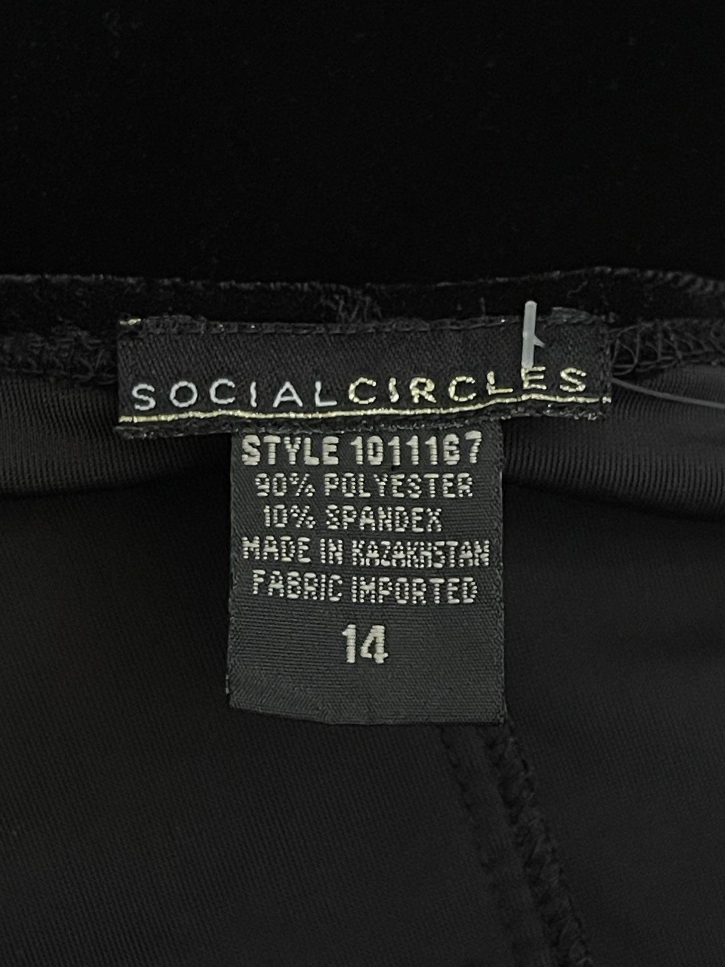 Y2K Black Velvet Long Sleeve Dress (XL/1X)