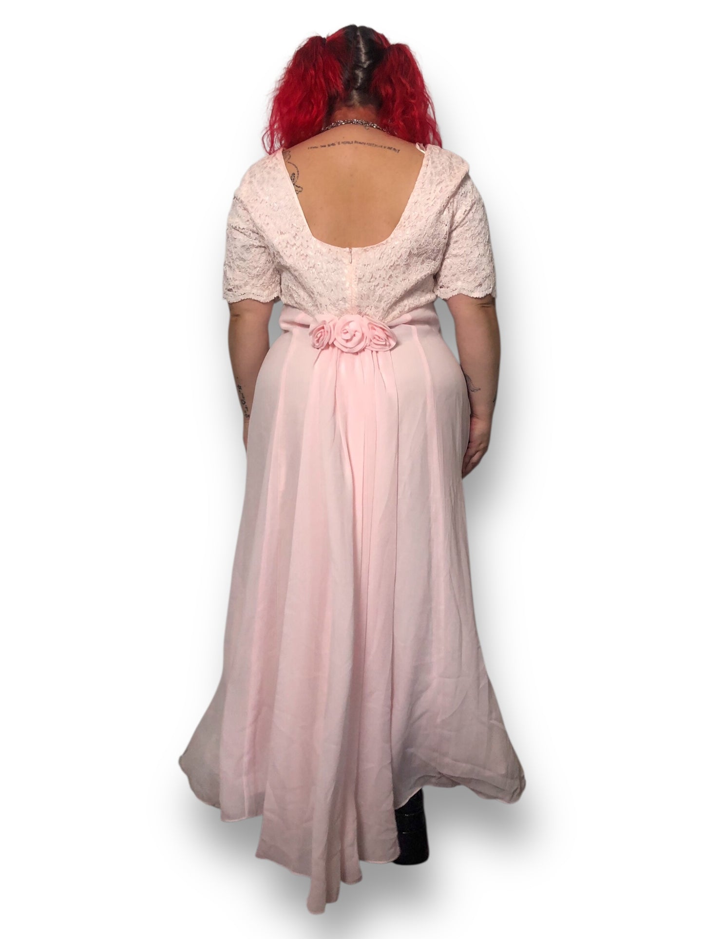 80’s Lanz of Salzburg Baby Pink Gown (2X)