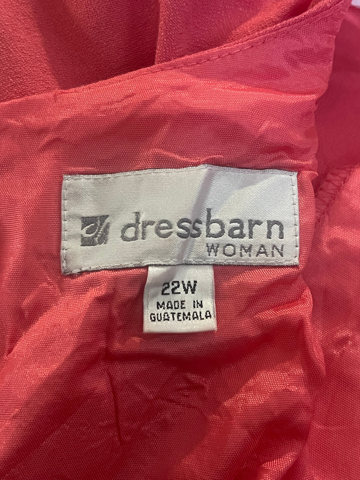 90’s Coral Layered Pencil Dress (3X)