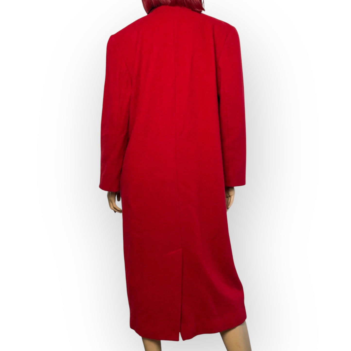 80’s Talbots Red Wool Trench Coat (L)