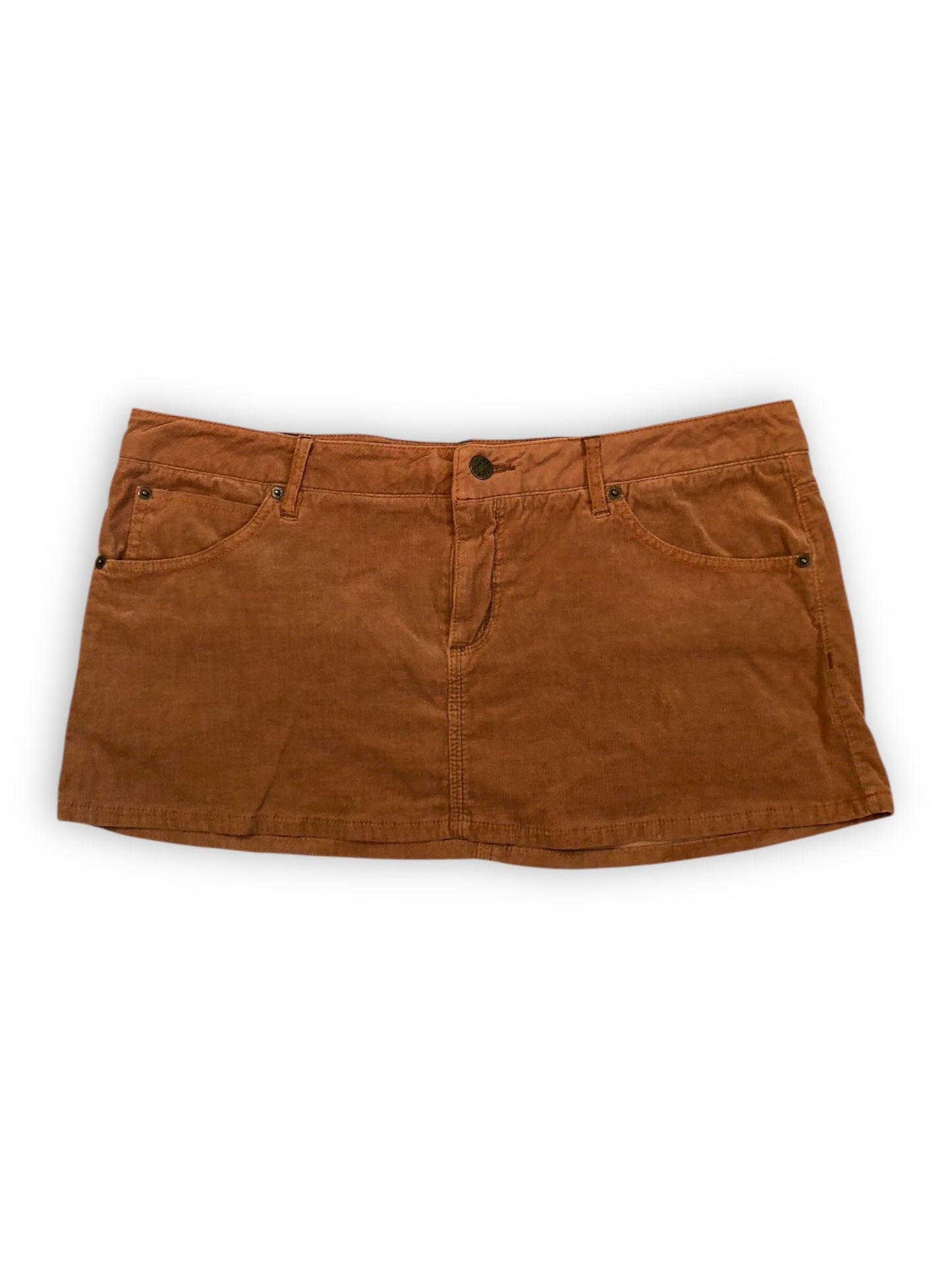 Y2K Rampage Khaki Corduroy Micro Mini Skirt (L)