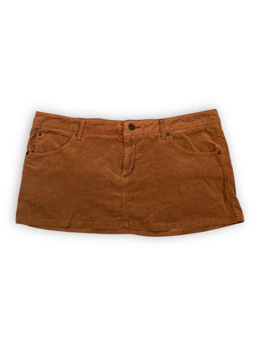 Y2K Rampage Khaki Corduroy Micro Mini Skirt (L)