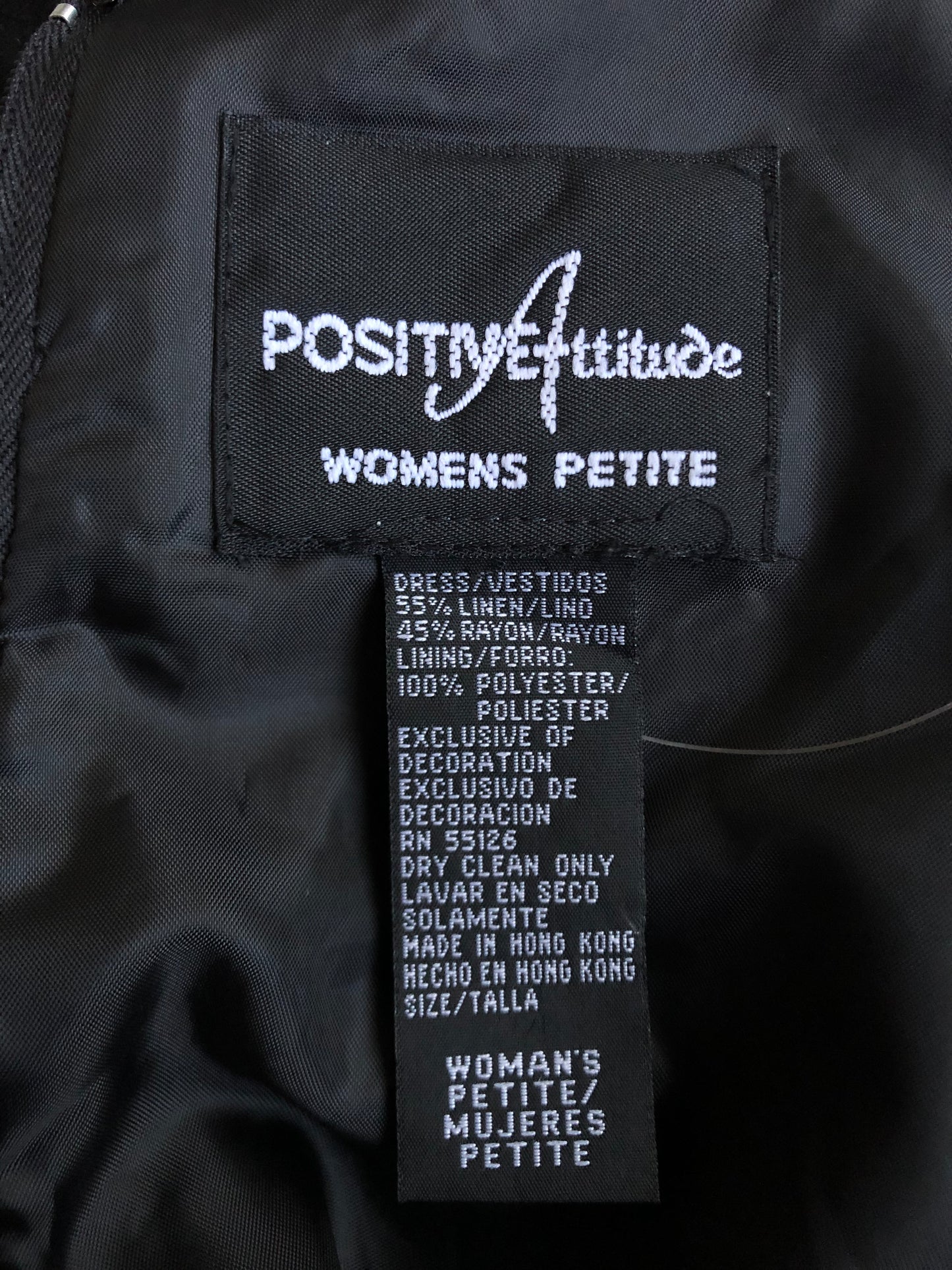 90’s Positive Attitude Black Layered Pencil Dress (2X)