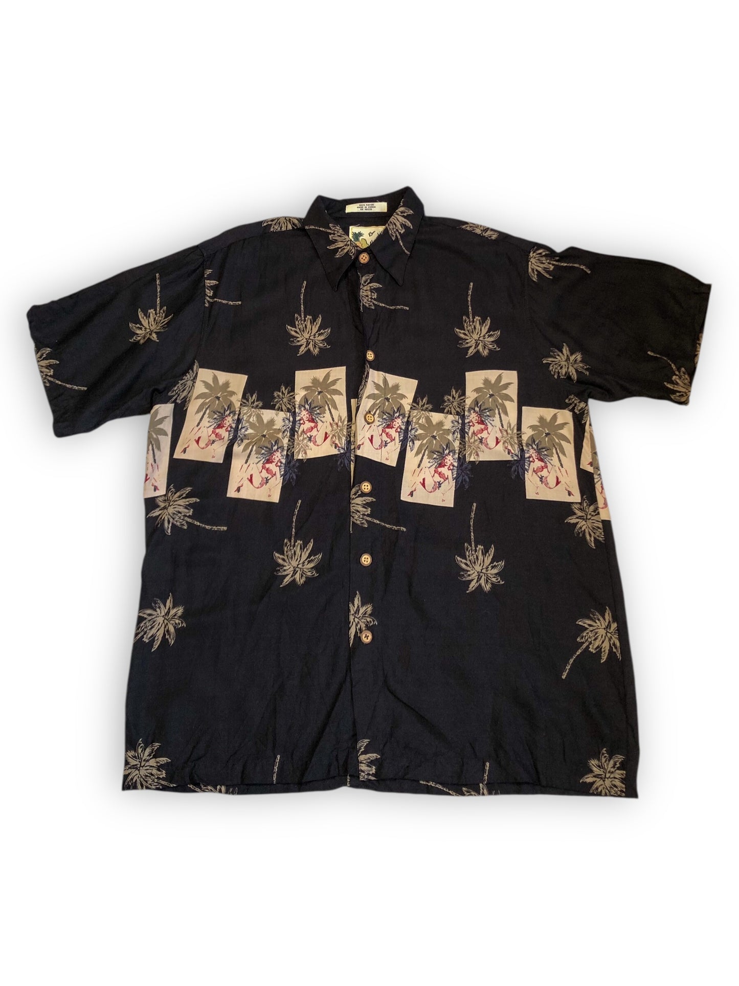 80’s Rob Chereskin Black Hawaiian Shirt (M/L)