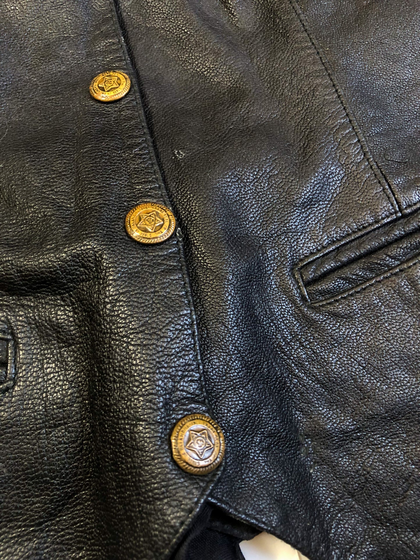 80’s Mona Mode Leather Halter Vest (M)