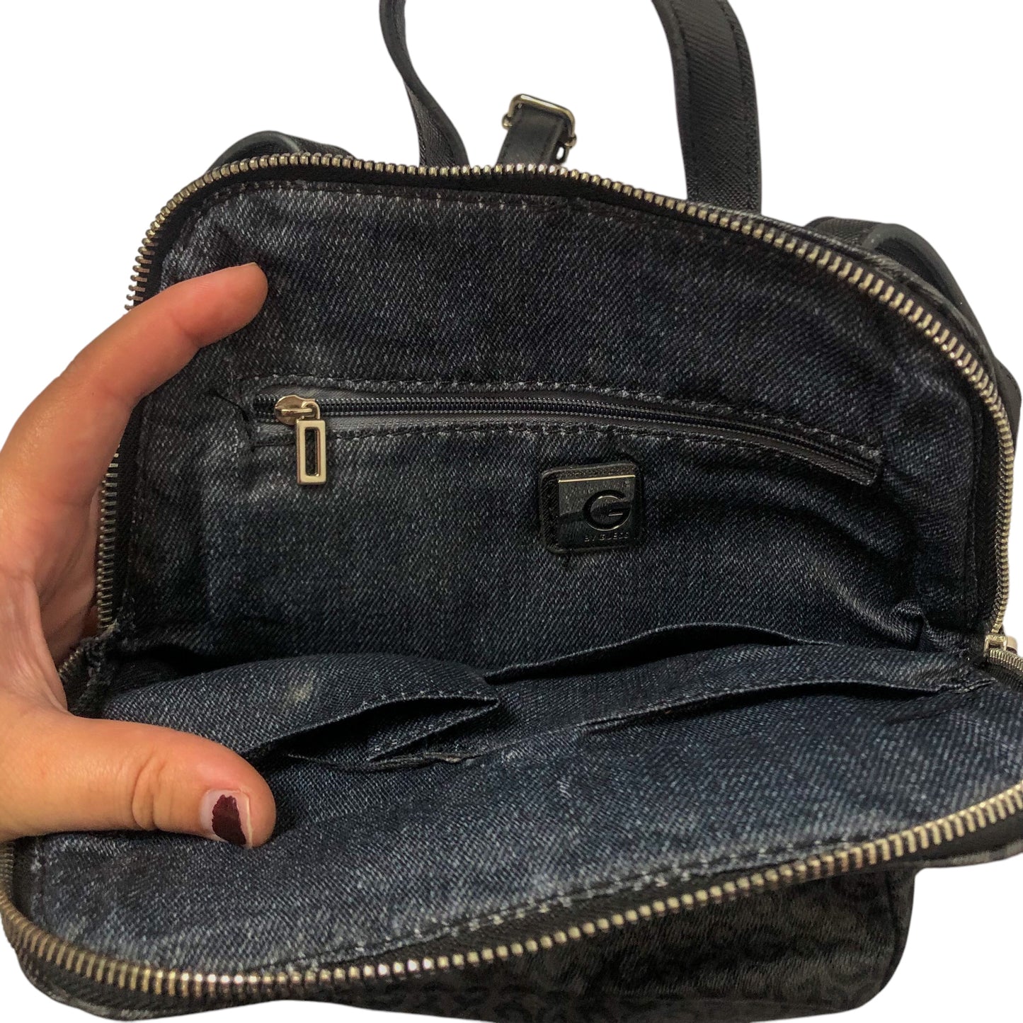 Y2K G by Guess Black Monogram Backpack