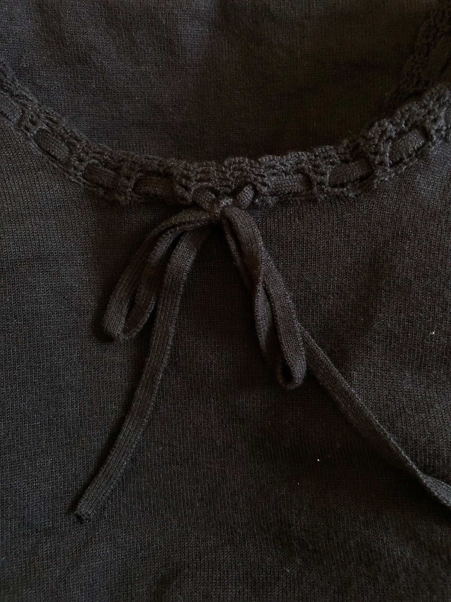 90’s/Y2K i.e. Black Knit Shirt (L)