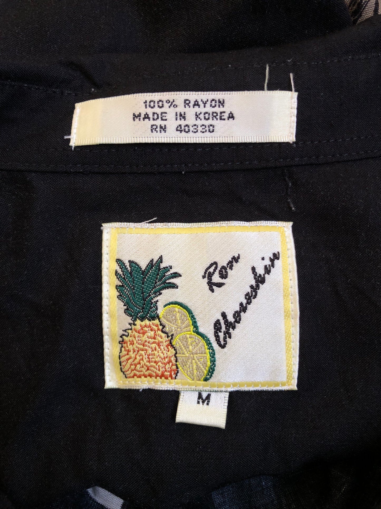 80’s Rob Chereskin Black Hawaiian Shirt (M/L)