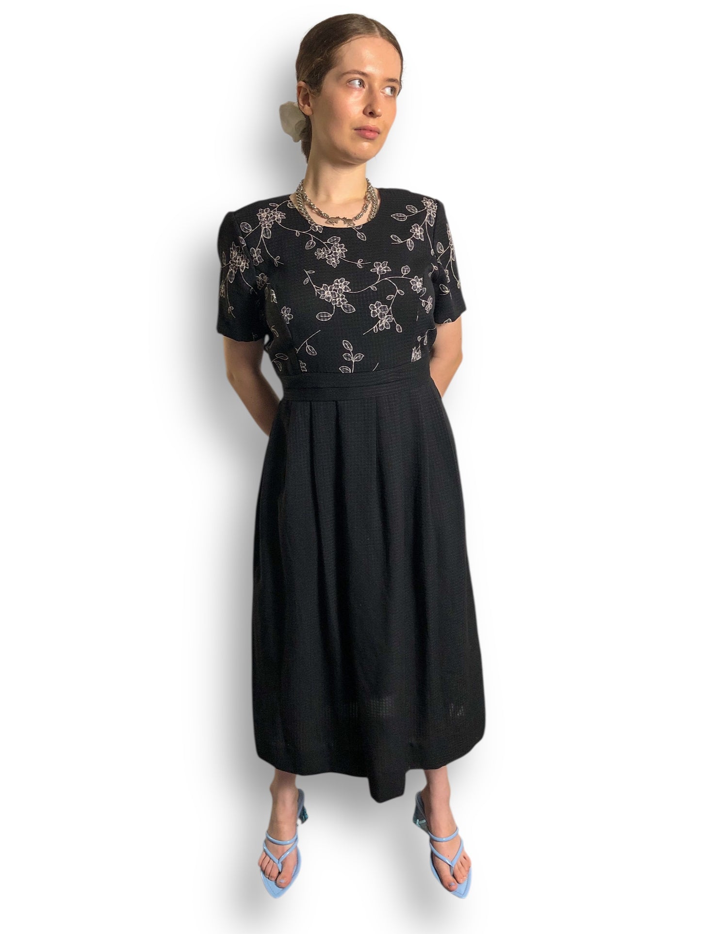 90’s/Y2K Miss Dorby Black Retro Maxi Dress (L/XL)