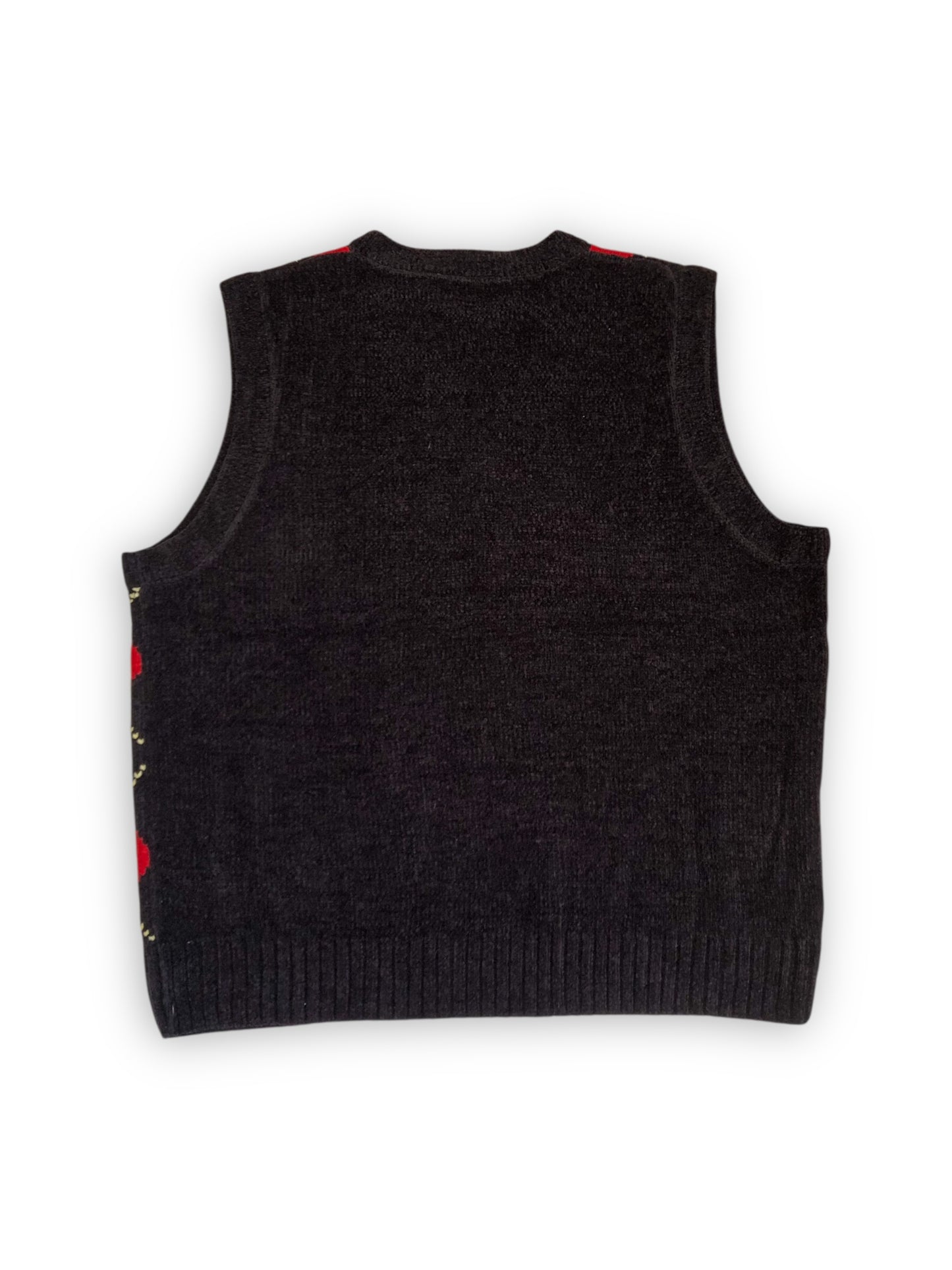90’s/Y2K EP Pro Red and Black Argyle Sweater Vest (S)