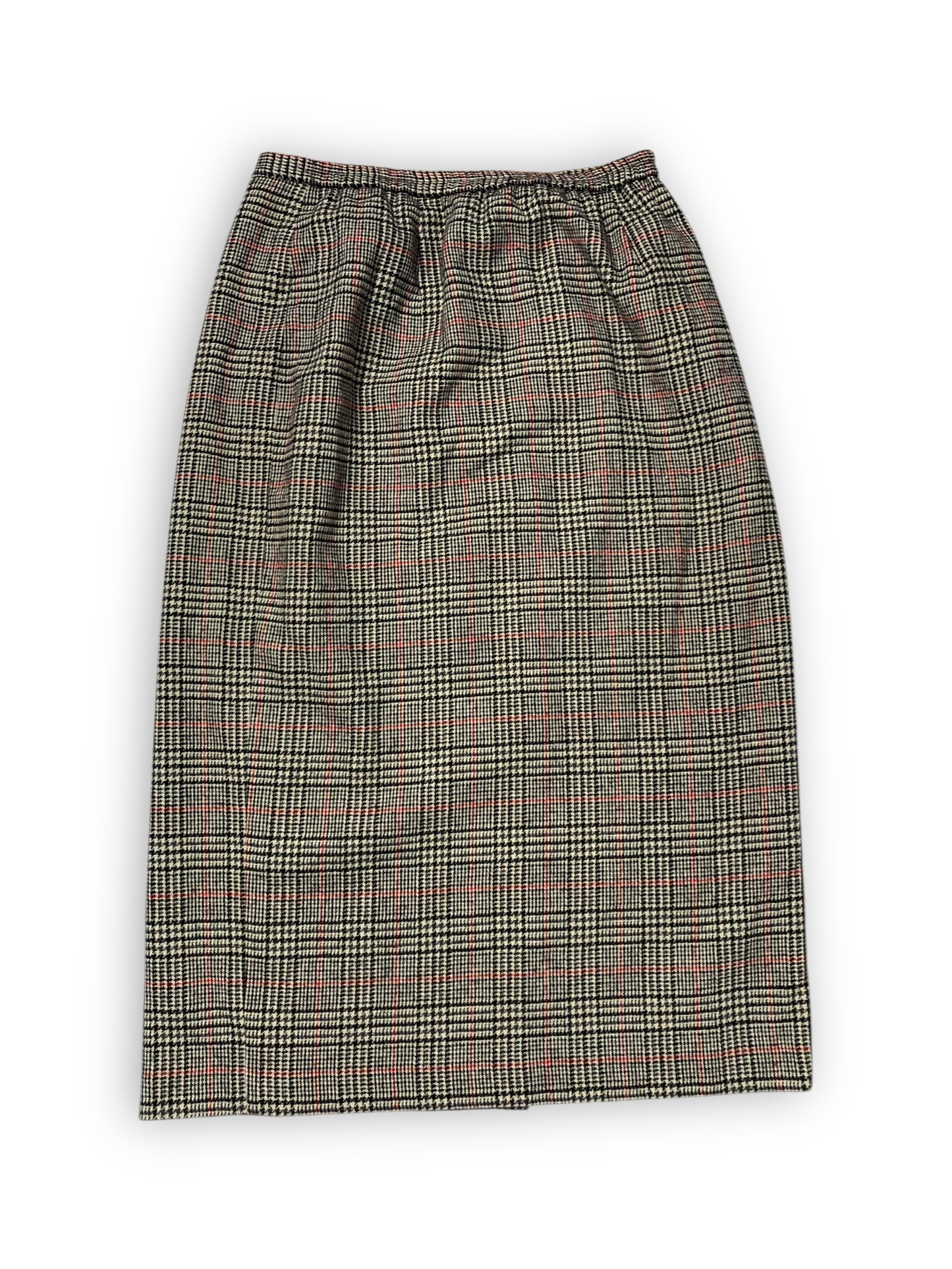 90’s Requirements Houndstooth Plaid Pencil Skirt (L/XL)