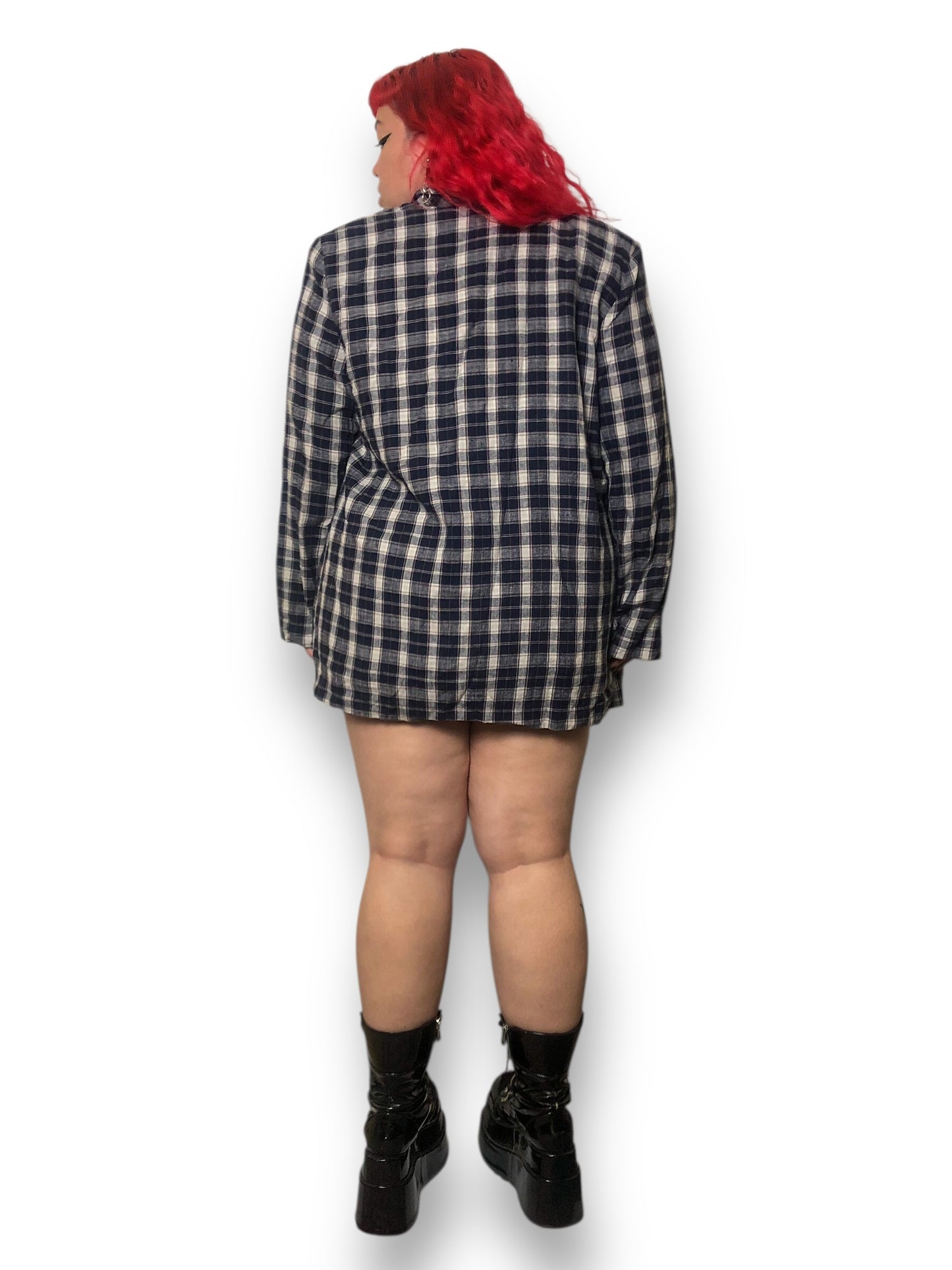 80’s Requirements Plaid Blazer (2X)