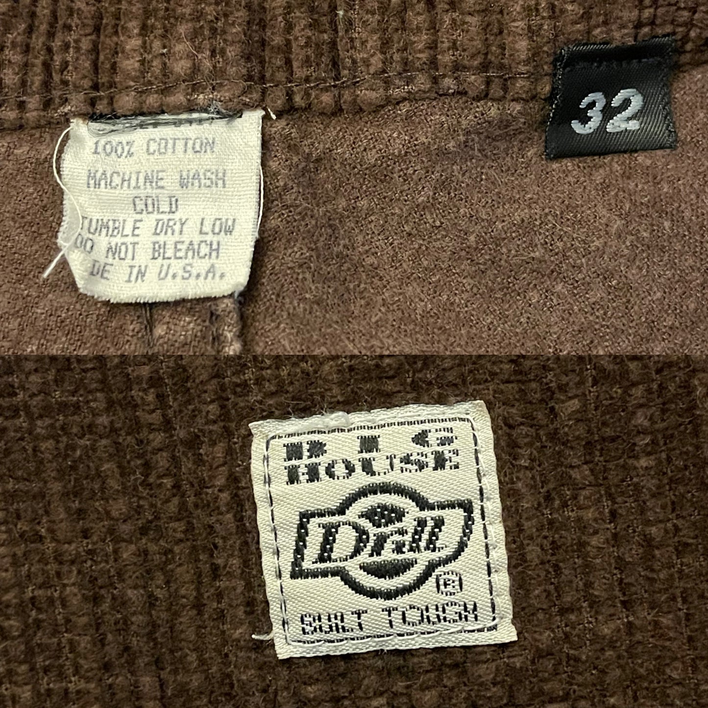 80’s/90’s Big House Drill Brown Corduroy Work Pants (L)