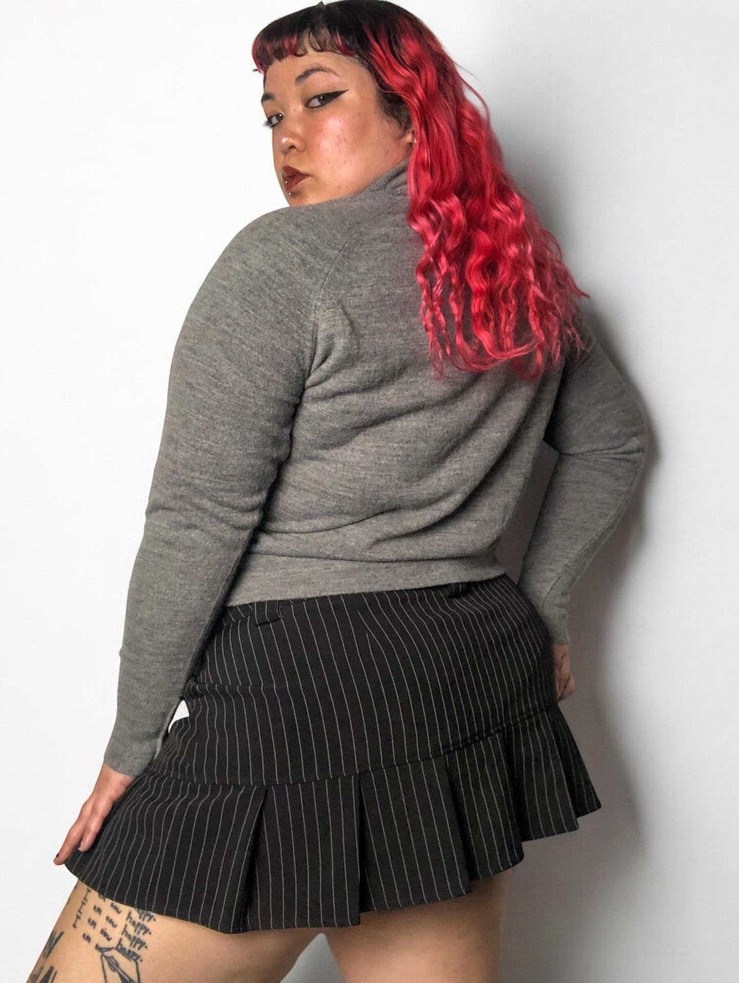 80’s Designers Plus Gray Turtleneck Sweater (L/XL)