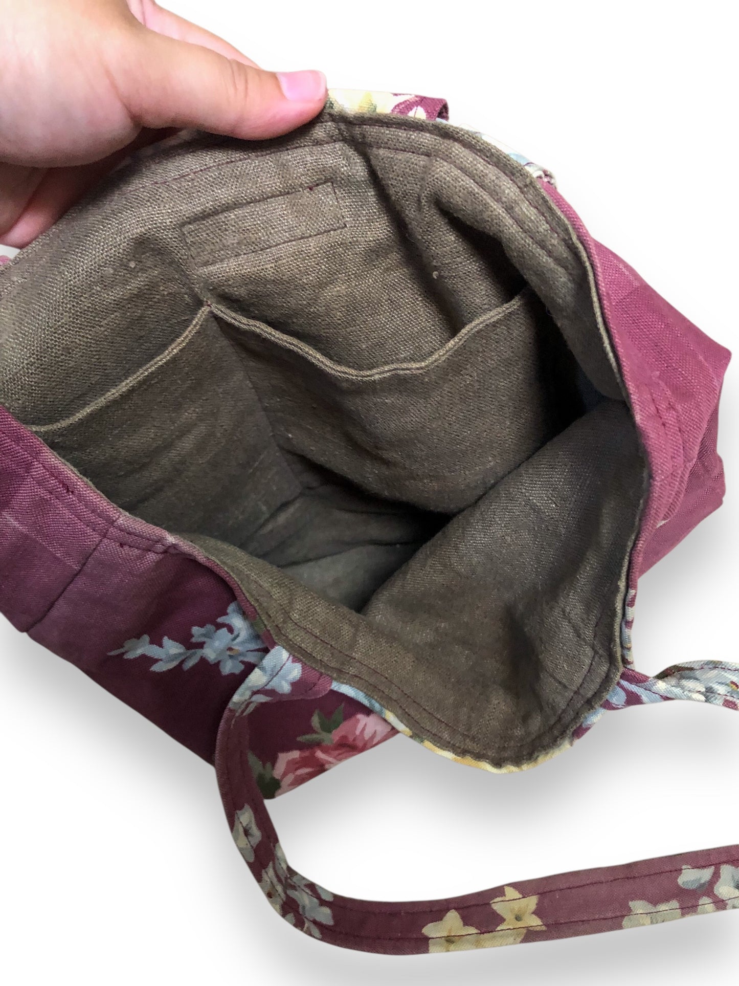 90’s Jackie Spicer Blush Red Floral Print Purse