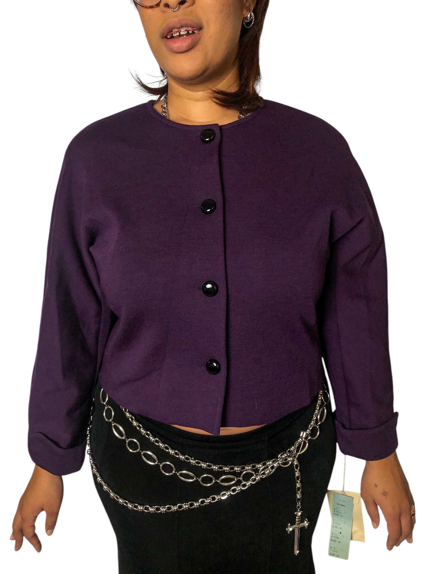 80’s/90’s Adrian-Avery Dark Purple Retro Blazer (XL)