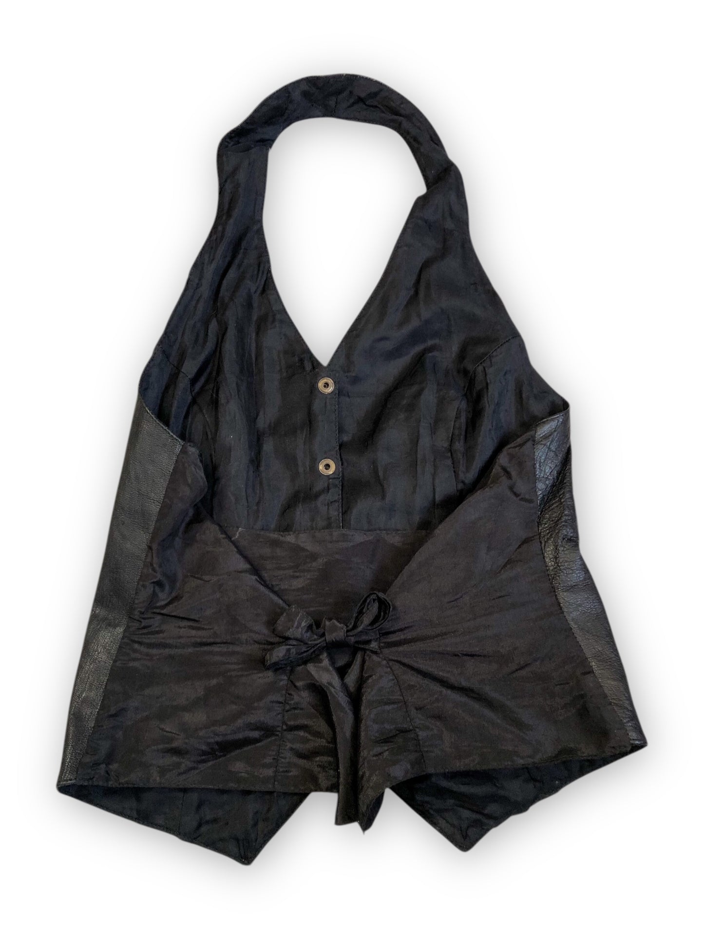 80’s Mona Mode Leather Halter Vest (M)
