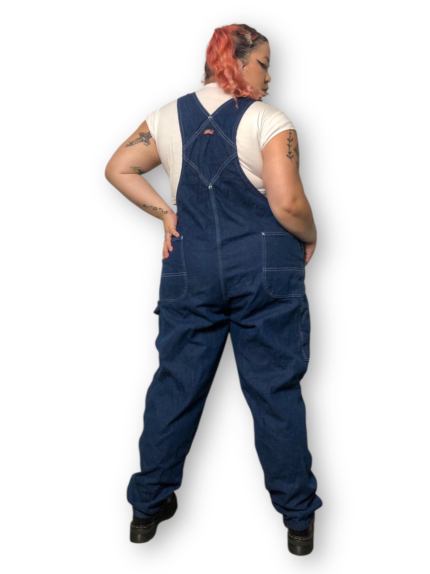 Y2K/Modern Dickies Dark Wash Overalls (2X/3X)