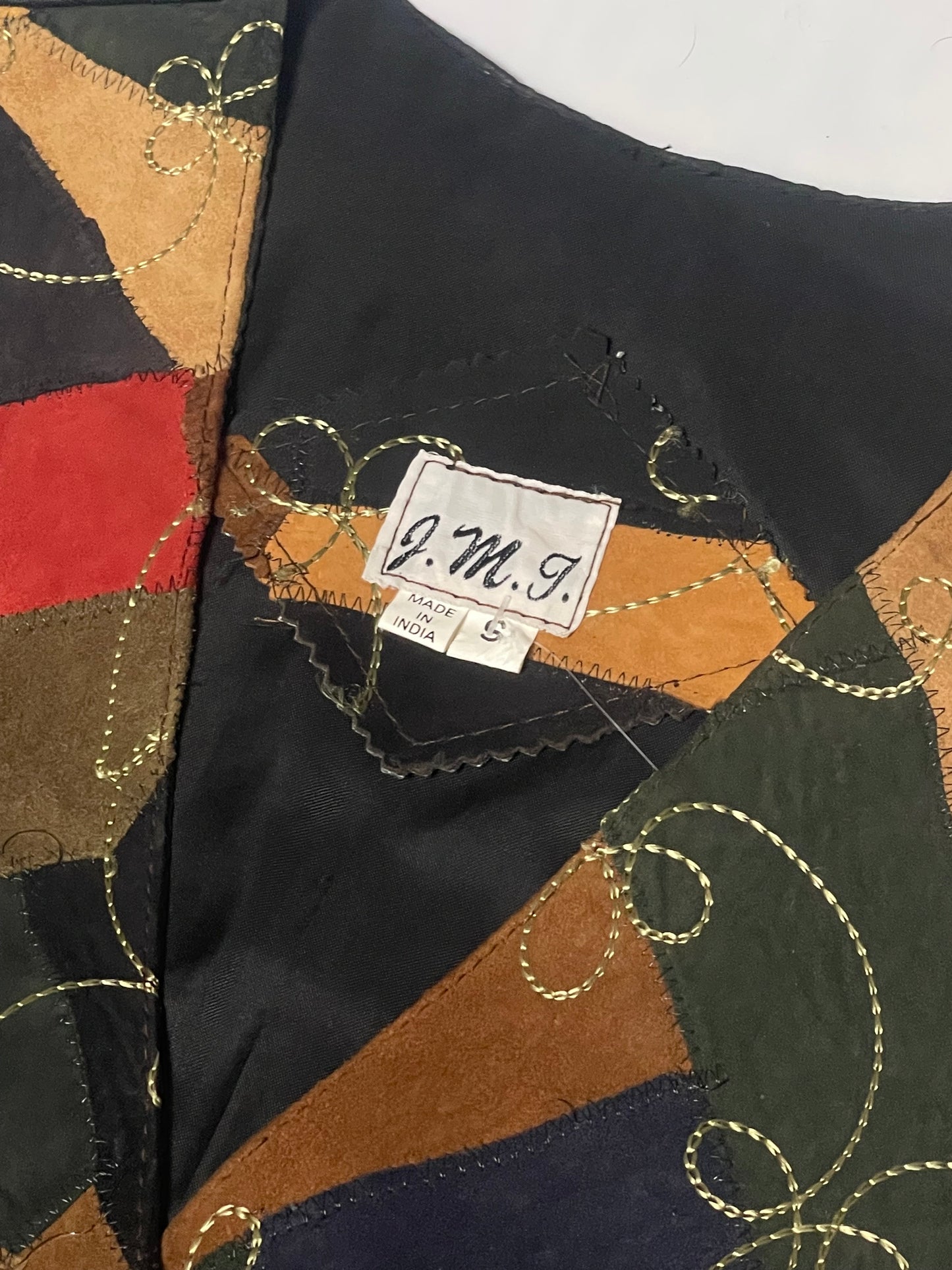 80’s/90’s Patchwork Leather Vest (S/M)