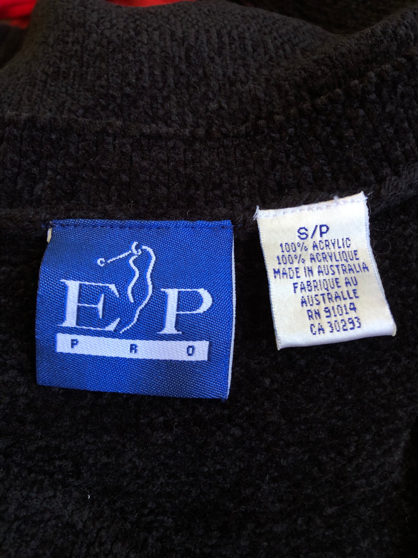 90’s/Y2K EP Pro Red and Black Argyle Sweater Vest (S)