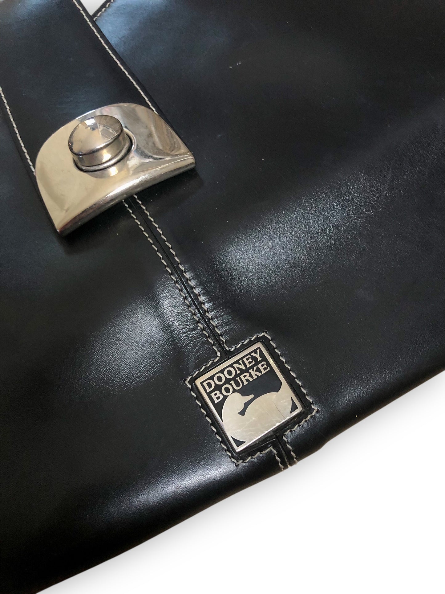 Vintage Dooney Bourke Black Leather Purse