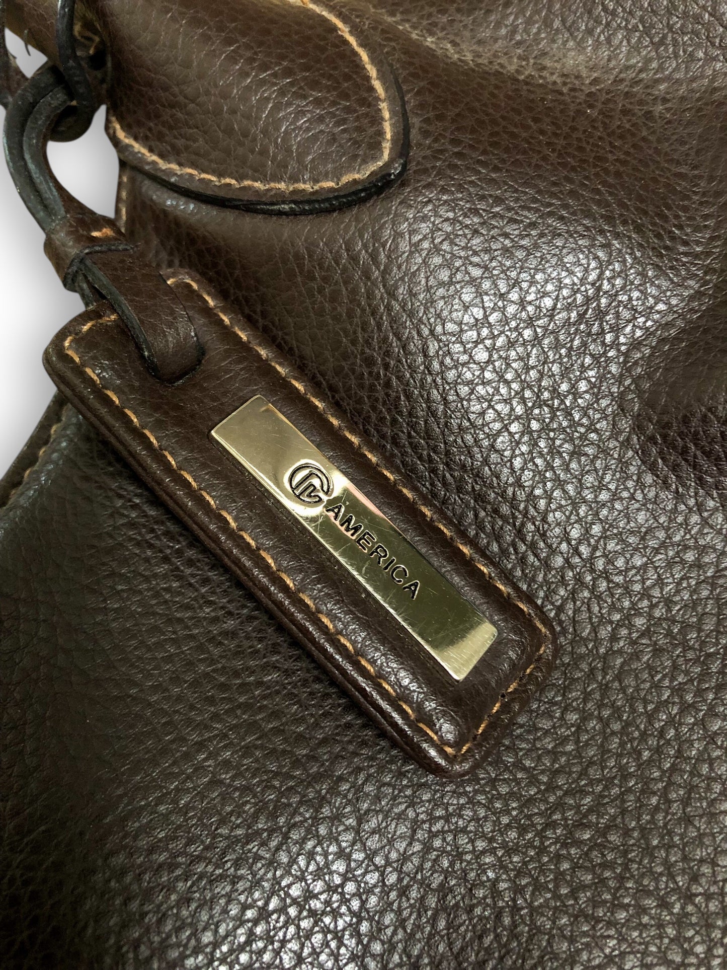 90’s/Y2K America Brown Faux Leather Purse
