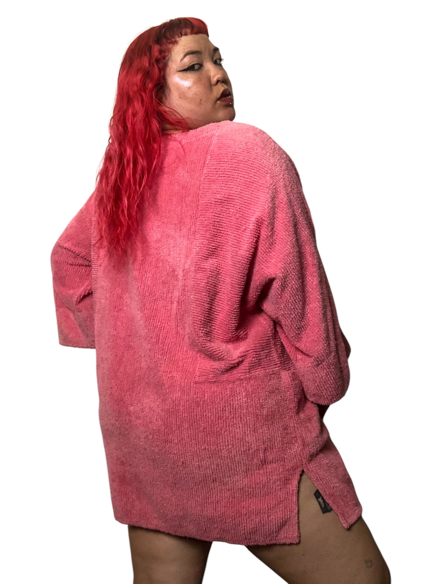 80’s Fuzzy Pink Shirt (XL/2X/3X)