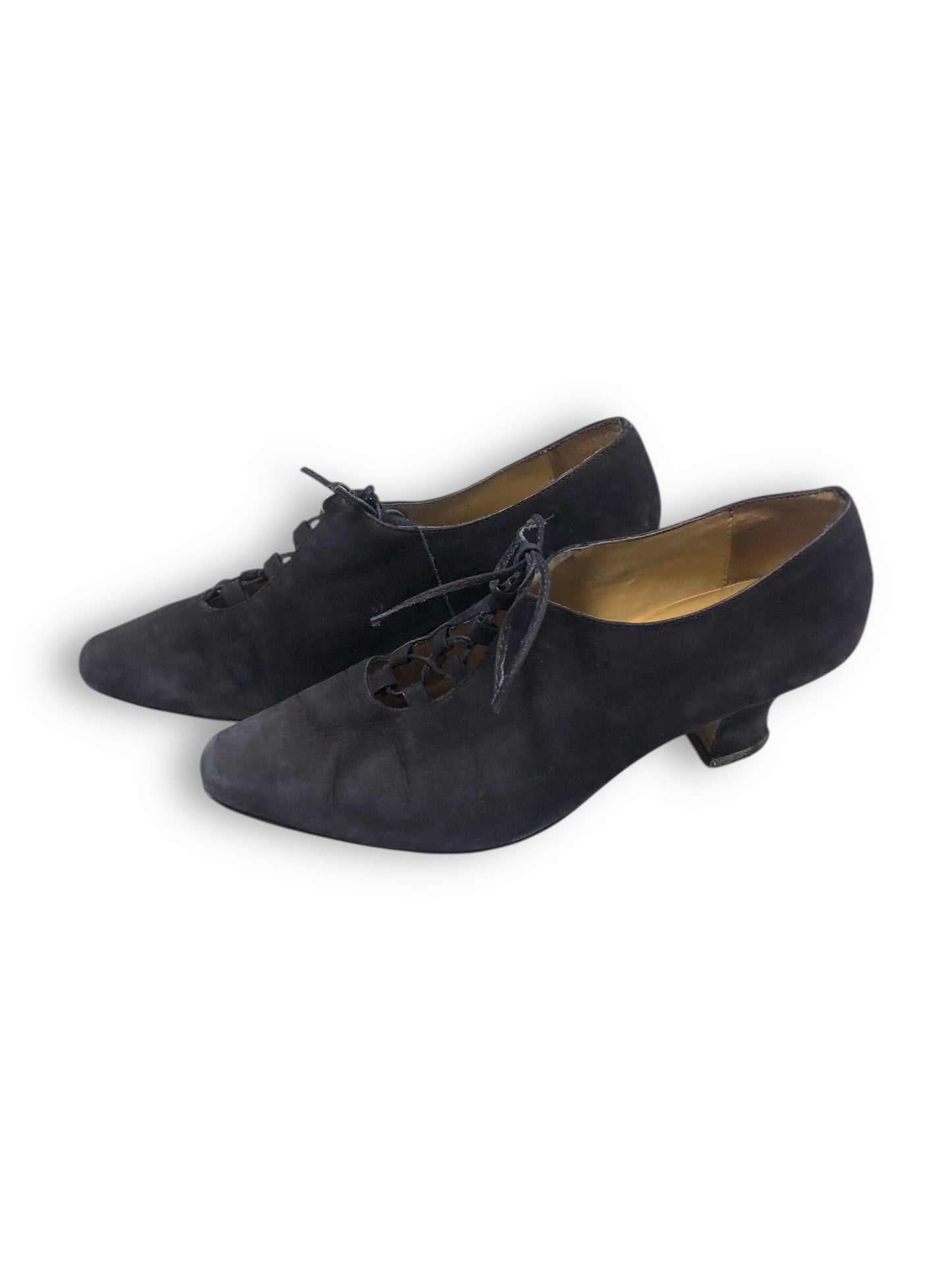 80’s/90’s Premier Black Suede Heels (7.5)