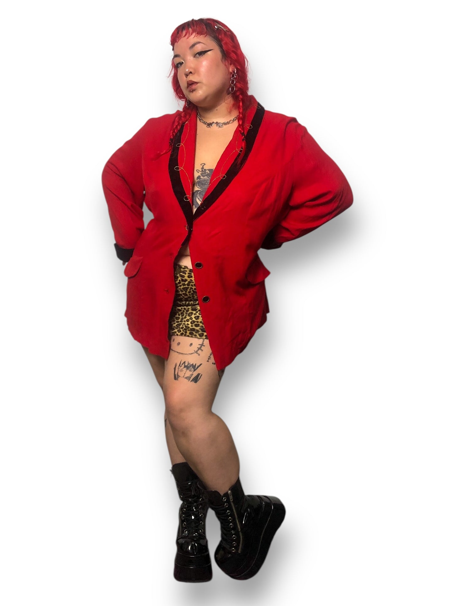 80’s/90’s Addiction Red Retro Blazer (3X)