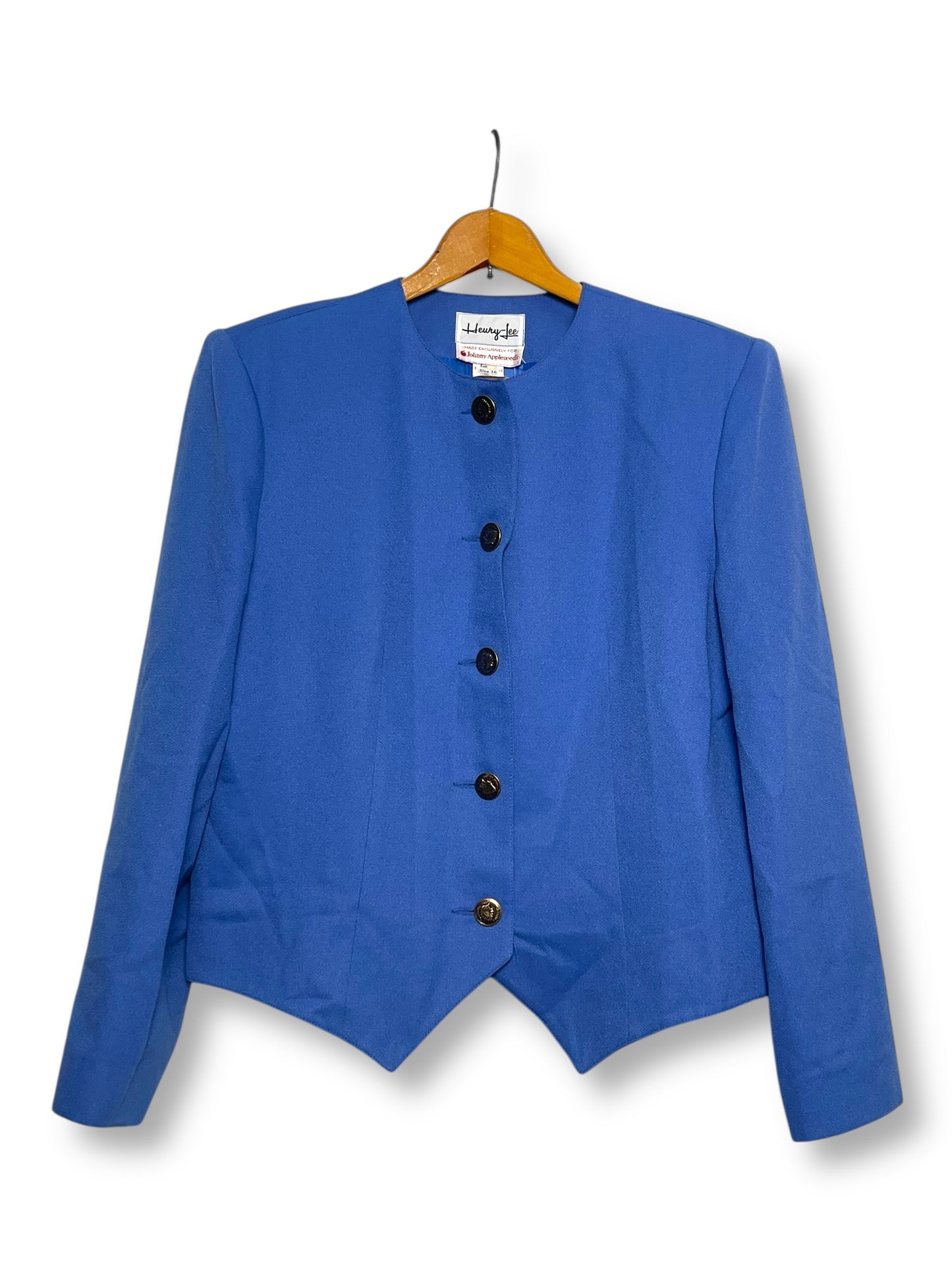 70’s Henry-Lee for Johnny Appleseed’s Cerulean Blue Skirt Suit (XL)