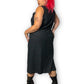 90’s/Y2K Jane Ashley Black Shift Dress (XL/2X)