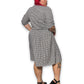 80’s Retro Houndstooth Dress (1X)