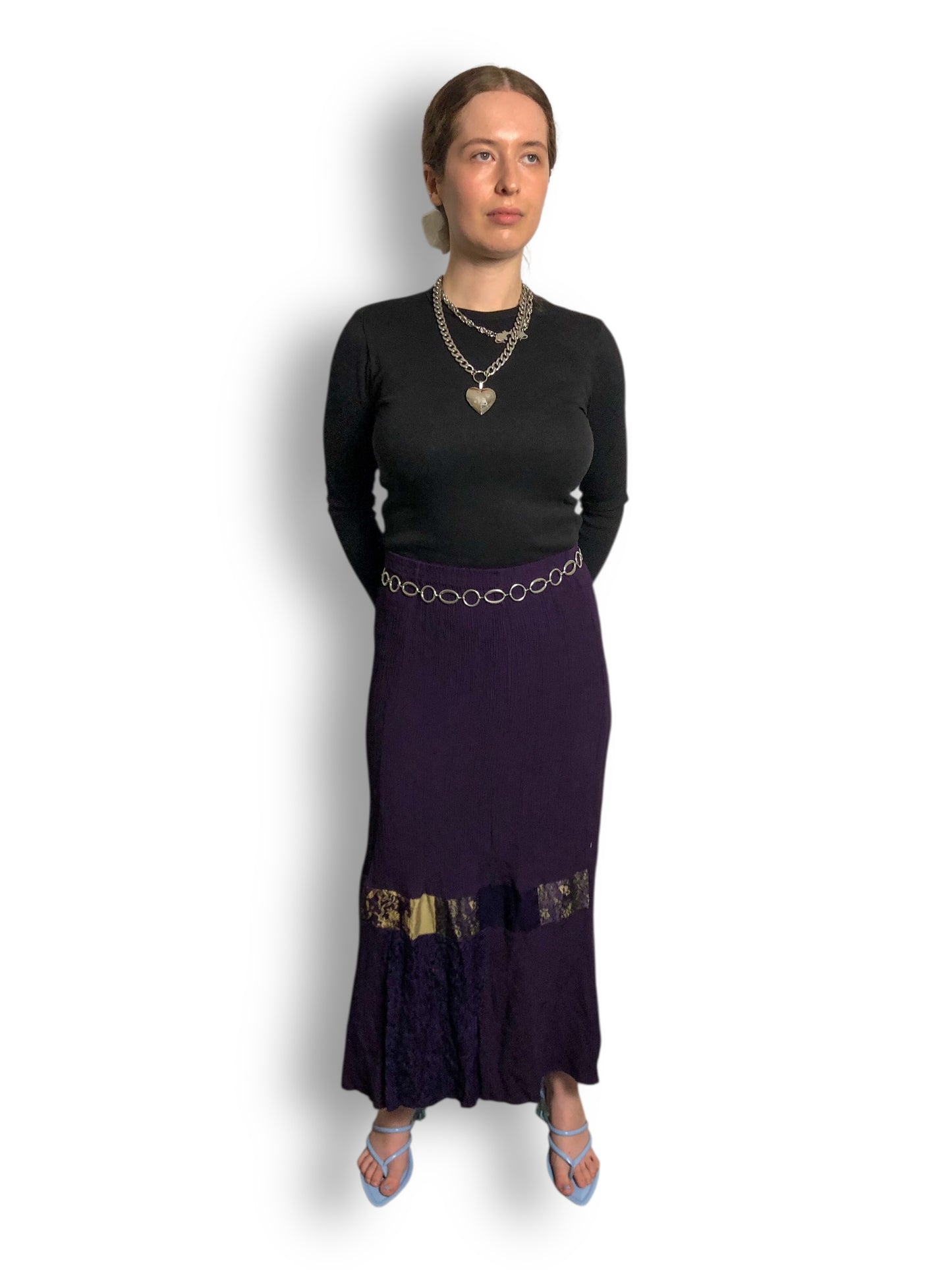 90’s Tommy n Loulou Purple Midi Skirt (M/L)