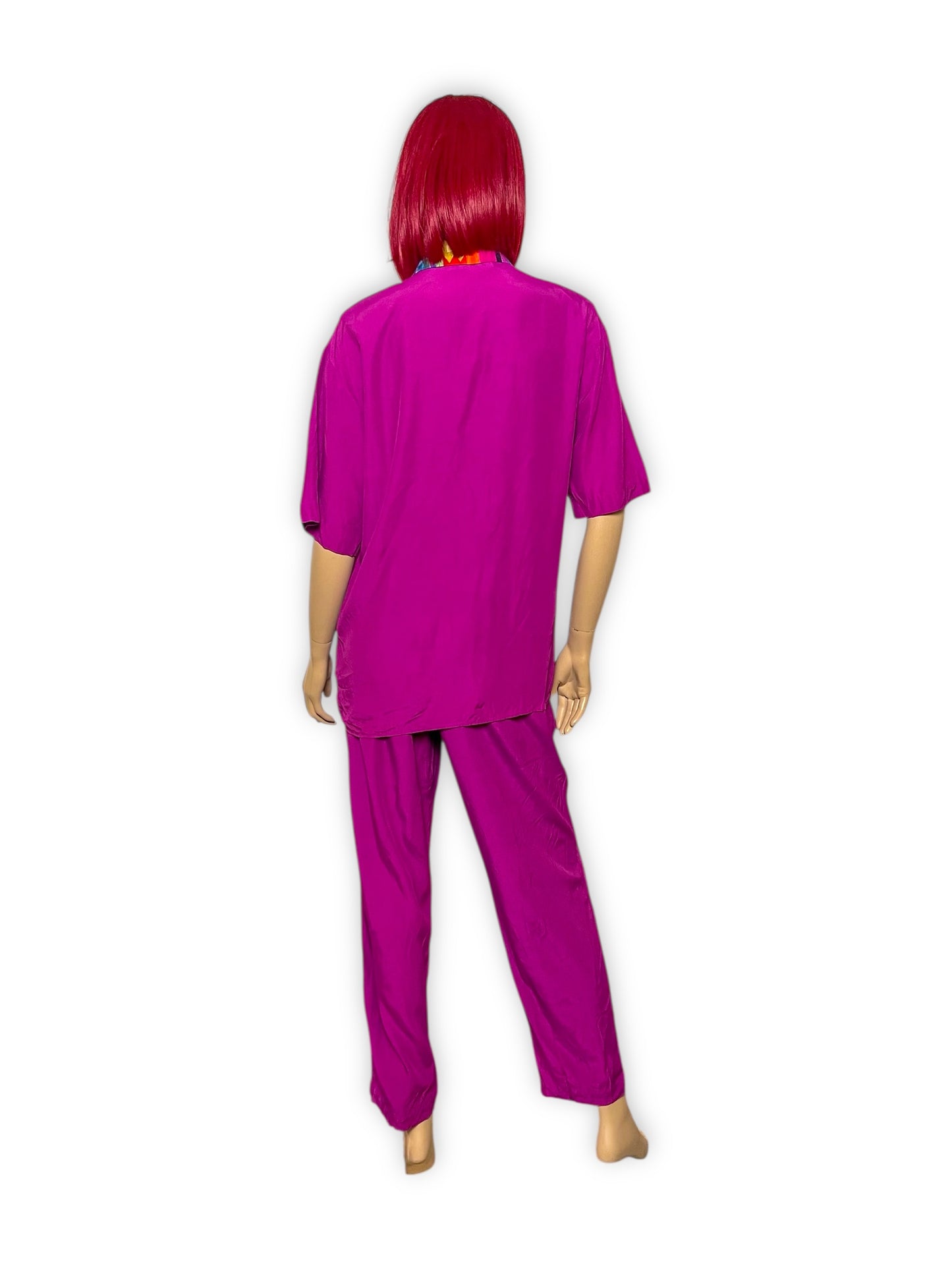 80’s Ms. Interpret Fuschia Retro 2-Piece Set (M/L)