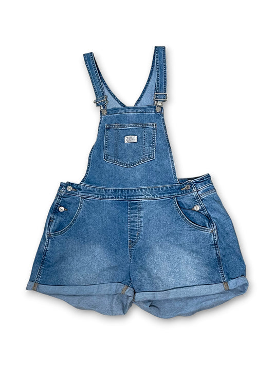 Levi’s Medium Wash Denim Short Overalls (XL/1X)